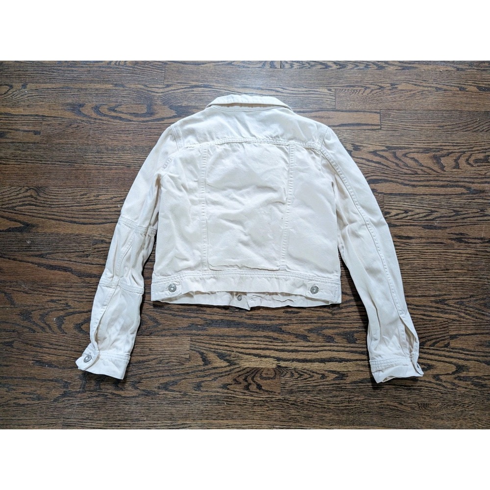 We The Free People Rumors Denim Jean Jacket Womens Size Xs X Small Natural Cream - Picture 3 of 8